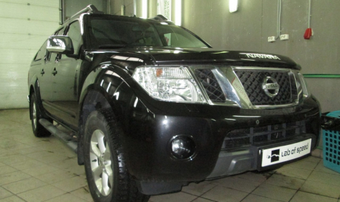 Чип-тюнинг Nissan Navara 2.5 dCi AT 190hp 2013 года выпуска